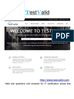 Est Alid: Valid Test Questions and Answers For IT Certification Actual Test