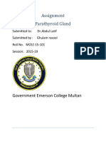 Assignment Parathyroid Gland: Government Emerson College Multan