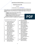 Nobel Prizes From 1901 PDF