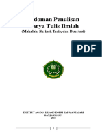 Pedoman Penulisan Karya Ilmiah IAIN 2014 PDF