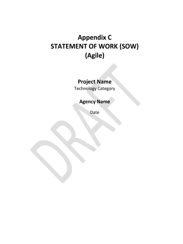 Agile Statement of Work (SOW) | PDF | Scrum (Software Development ...