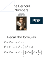 The Bernoulli Numbers