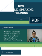 NEO PUBLIC SPEAKING TRAINING