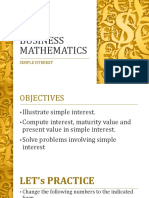 Basic Business Mathematics: Simple Nterest
