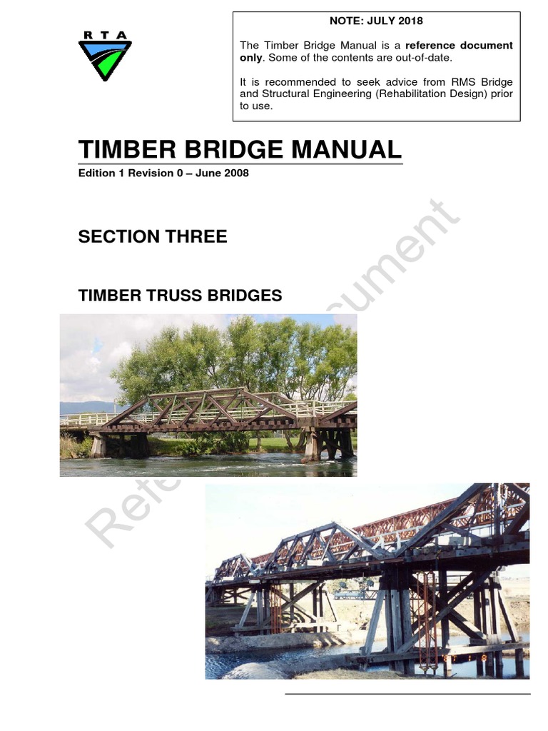 Timber Bridge Manual 3 2 PDF Truss Lumber