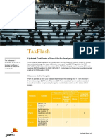 Taxflash: Updated Certificate of Domicile For Foreign Tax Residents