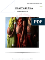 Surogacy and India: 1 A Legal Perspective