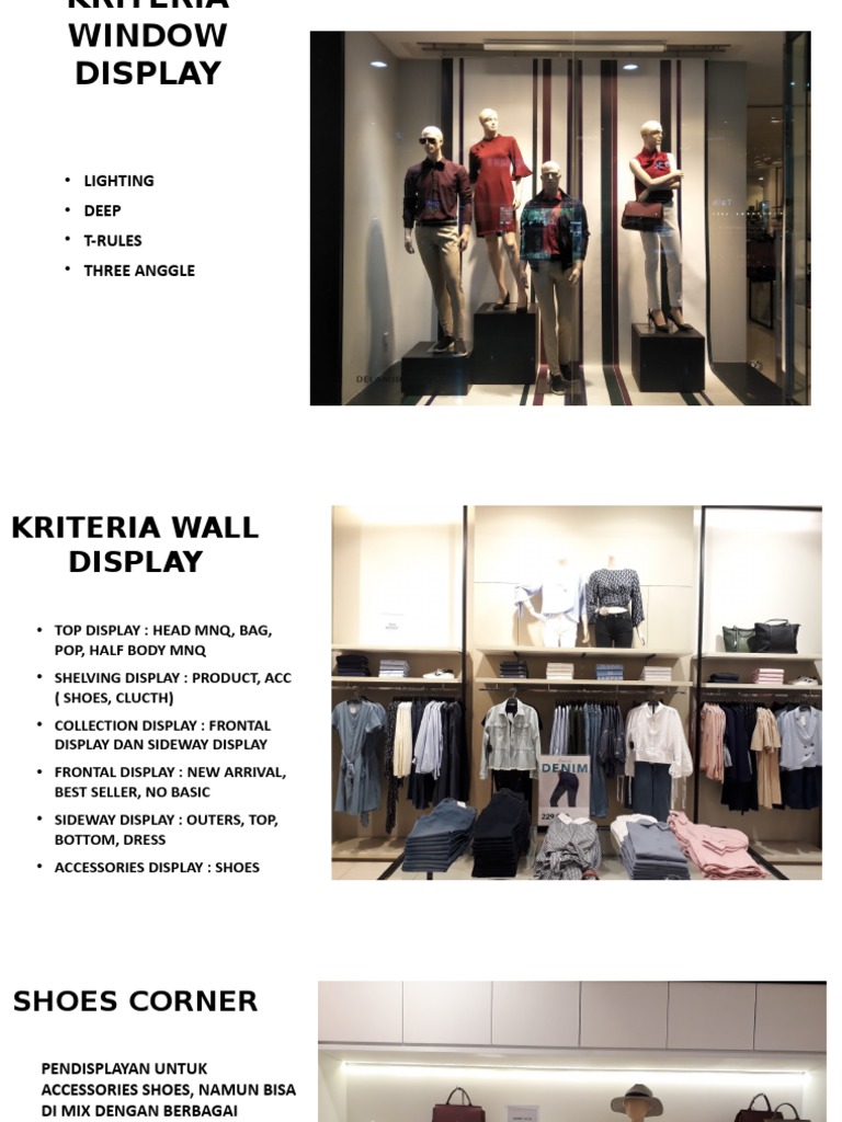 Visual Merchandising Display Guidelines | PDF