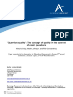 Question Quality The Concept of Quality in The Context of Exam Questions PDF