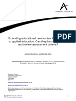 Extending Educational Taxonomies From General To Applied Education Can They Be Used To Write and Review Assessment Criteria PDF