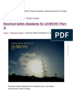 Electrical Safety Standards For LV - MV - HV (Part-3)