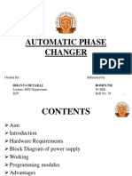 Automatic Phase Changer: Rohin P.R Dhanya Devaraj