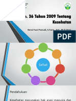 Undang-Undang No. 36 Tahun 2009 Tentang Kesehatan