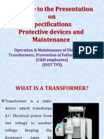 Distribution Transformer Maintenance and Protection