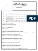 J.R.Millennium School: Summative Assessment-I (2019-20) Social Science