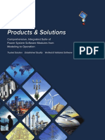 Products & Solutions: Comprehensive, Integrated Suite of Power System Software Modules From Modeling To Operation