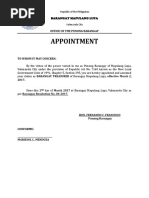 Appointment Treasurer