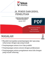 Masalah, Fokus Dan Judul Penelitian