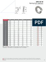 Spring Lock Washers: Nominal Size For d1 d2 H Min. S B Grade SU