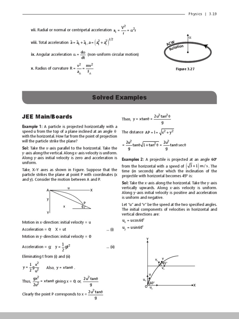 Projectile Motion and Displacement Analysis | PDF | Acceleration | Velocity