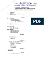 Estructura de Proyecto de Trabajo Investigación