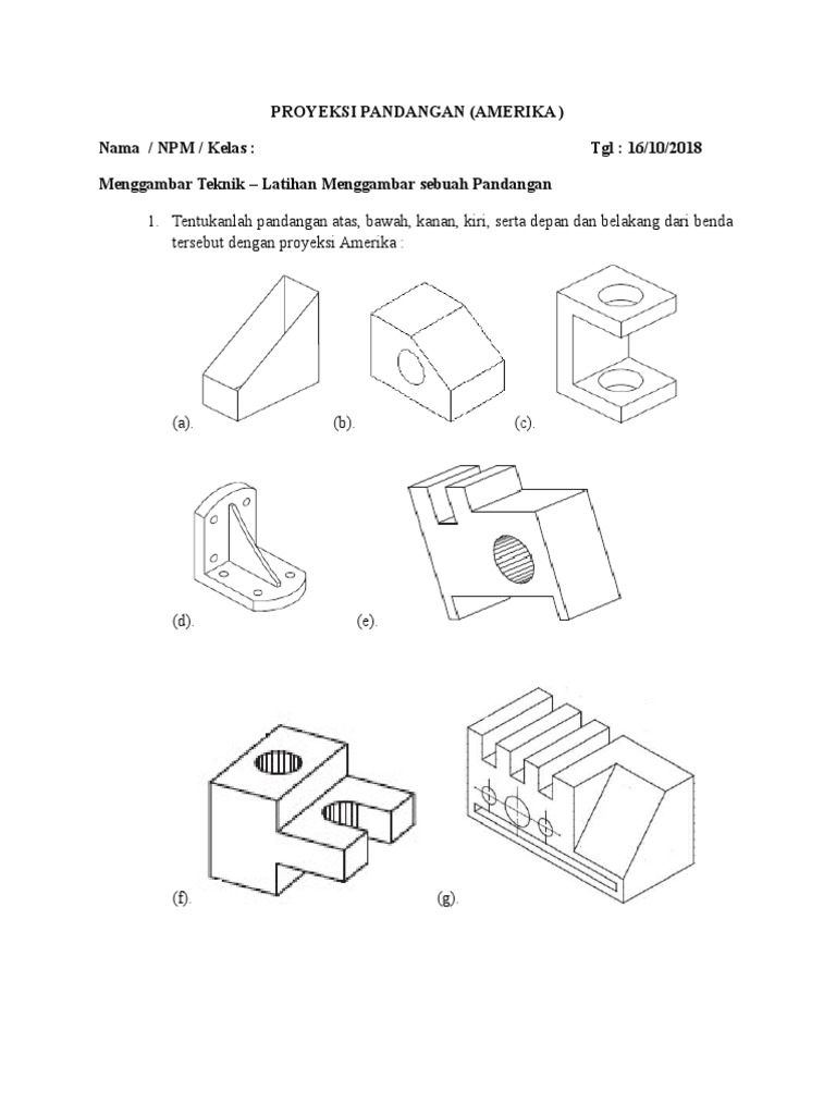 Latihan Menggambar Pandangan 1id 09 10