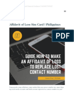 Affidavit of Loss Sim Card - Philippines - Smarter Pinoy