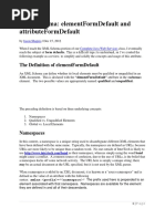 XML Schema: Elementformdefault and Attributeformdefault: The Definition of Elementformdefault