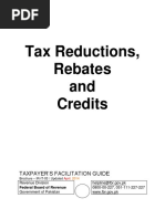 Tax Reductions, Rebates and Credits: Taxpayer S Facilitation Guide