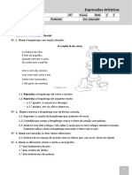 Expressões Artísticas - Prova-modelo