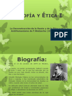 La Deconstrucción de La Razón y de La Ética o El AntiHumanismo de F.Nietzsche (1844-1900) .