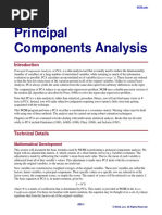 Principal Components Analysis: Mathematical Development