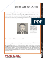 Canguilhem Sobre Jean Cavailles PDF