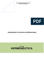 Hermenêutica: Universidad Teológica Internacional