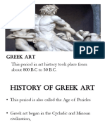 Greek Art This Period in Art History Took Place From About 800 B.C To 50 B.C