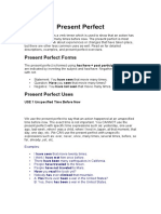 Present Perfect Forms
