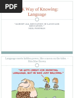 A Presentation For TOK On Language