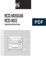 Rcd-M35Dab RCD-M33: CD Receiver