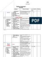 Planificare Calendaristicã Pe Semestrul 1