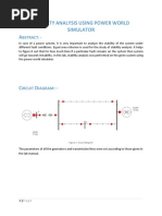 Stability Analysis Using Power World Simulator