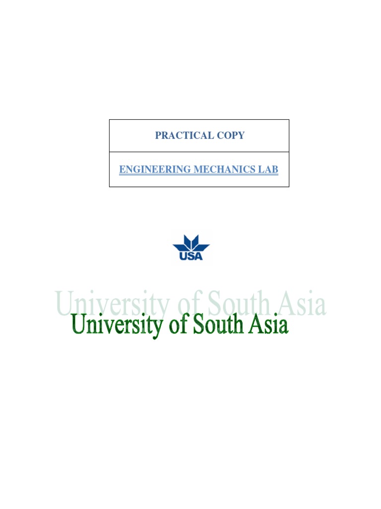 Engineering Mechanics Lab Manual | PDF | Torque | Force