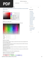 Rapidtables: RGB Color Codes Chart