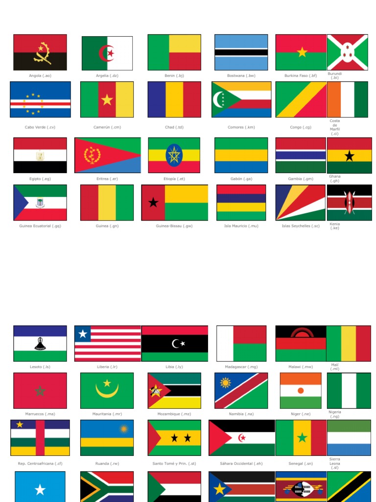 Banderas de Africa | África occidental