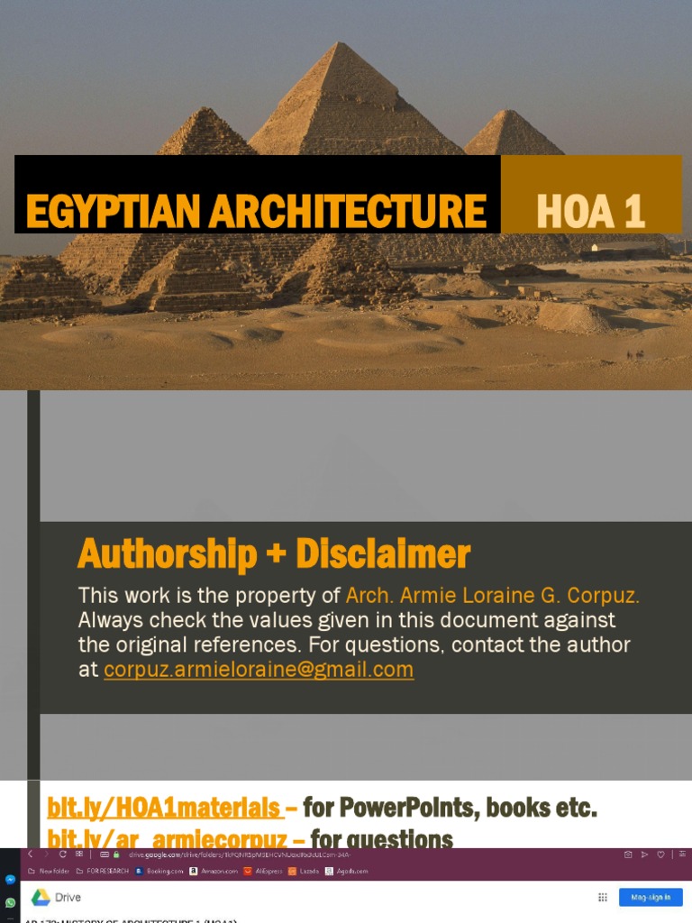 Overview of Egyptian Architecture | PDF | Ancient Egypt | Architectural ...