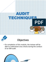 Audit Techniques