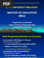 Open University Malaysia: Master of Education (Med)