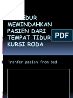 Prosedur Memindahkan Pasien Dari Tempat Tidur Ke Kursi