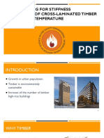 Novel Testing For Stiffness Reductions of Cross-Laminated Timber at Elevated Temperature