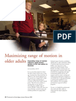 Maximizing Range of Motion in Older Adults