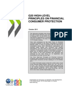 G20 High-Level Principles On Financial Consumer Protection: October 2011
